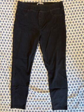 Womens old navy midrise skinny Black Stretch jeggings Jeans 18 tall